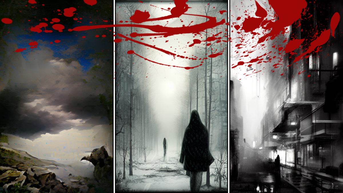 Обложка выпуска... Первый раз доверил ее создание нейросети. Как вам результат? Изображение было создано по запросу: "World is terrible place. No future."