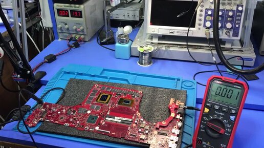Ремонт топового ASUS ROG GL704GW _ упал болтик М2 на плату после ...