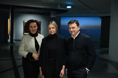    Губернатор Московской области Андрей Воробьев на выставке Рубенса в музее Новый Иерусалим и пообщался со школьниками, чьи близкие сейчас в зоне СВО ©Константин Семенец Пресс-служба Губернатора и Правительства Московской области