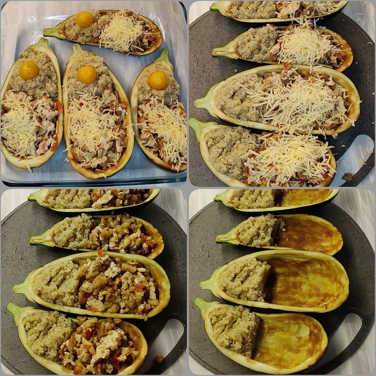 Лодочки из кабачков с фаршем в духовке
