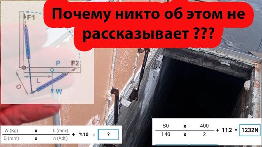 Люк в подвал скрытого монтажа под плитку. Как рассчитать мощность газлифта.