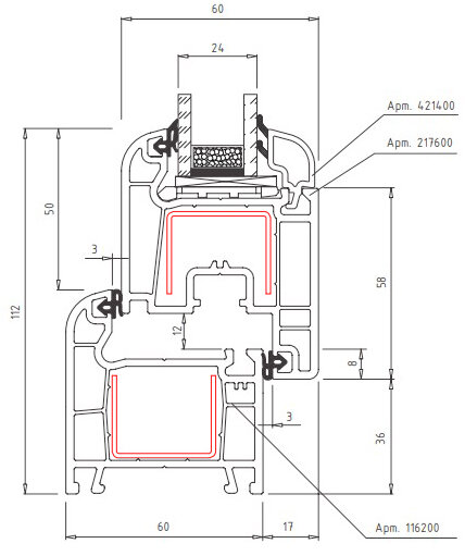 Сборка основных профилей системы Montblanc Eco 60