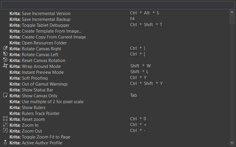 Вверху — строка поиска.
