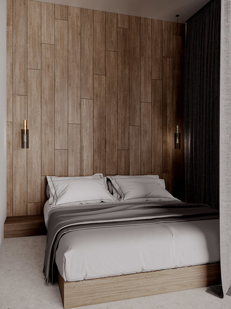 Стильно и элегантно. Гармония теплых и холодных оттенков в просторной минималистичной студии