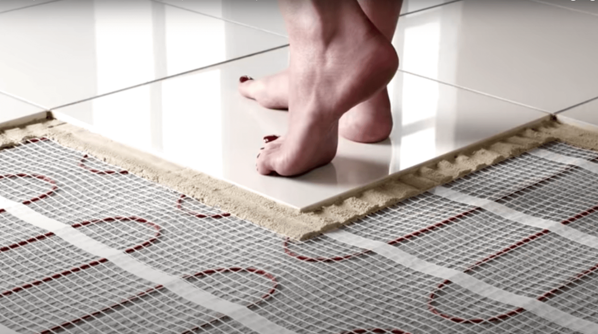 Как положить плитку на электрический кабельный тёплый пол своими руками. Пошаговая инструкция, монтаж, тесты