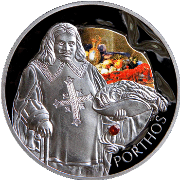 Памятная монета "Портос". Белоруссия, 2009 год.