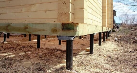 Дом на винтовых сваях