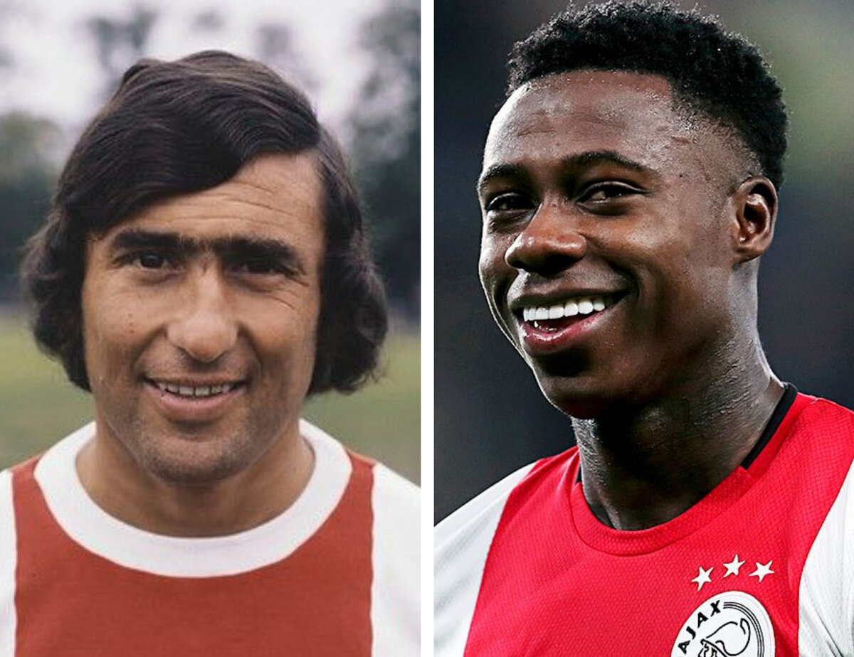 Сварт и Промес в годы выступлений за "Аякс"