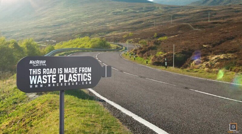 Travelask com. MACREBUR. Инновационные дороги. Дороги из пластика. Curb waste.