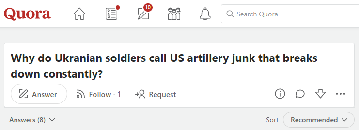 «Почему UA солдаты называют американскую артиллерию барахлом, которое ...