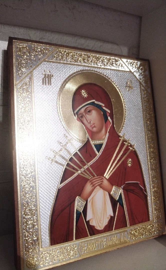 Икона Богородицы "Семистрельная", фото автора