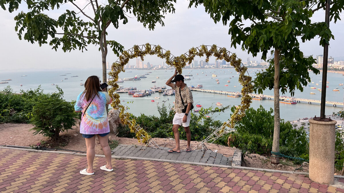 Вид на Паттайю.