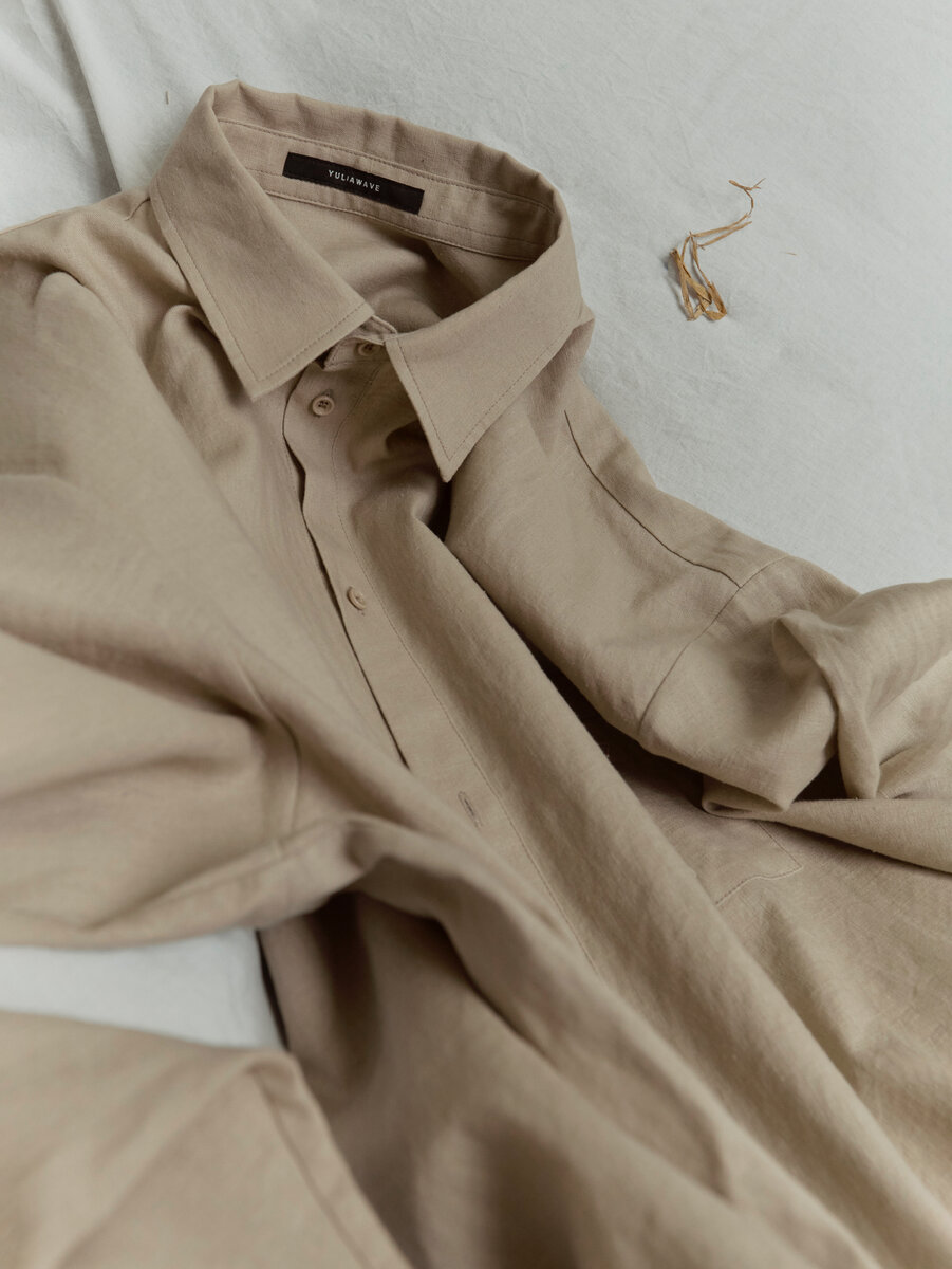 Рубашка льняная oversize