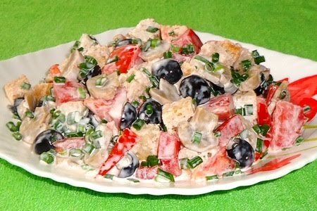 Хлебный салат "нотка италии"ужин за 150 рублей!
