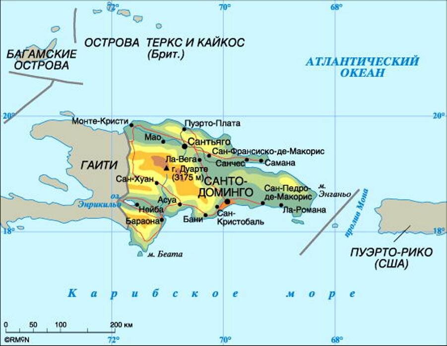 Куба омывается водами. Расположение на карте Доминиканской Республики. Доминиканская Республика политическая карта. Остров Доминикана на карте. Столица Доминиканской Республики на карте.