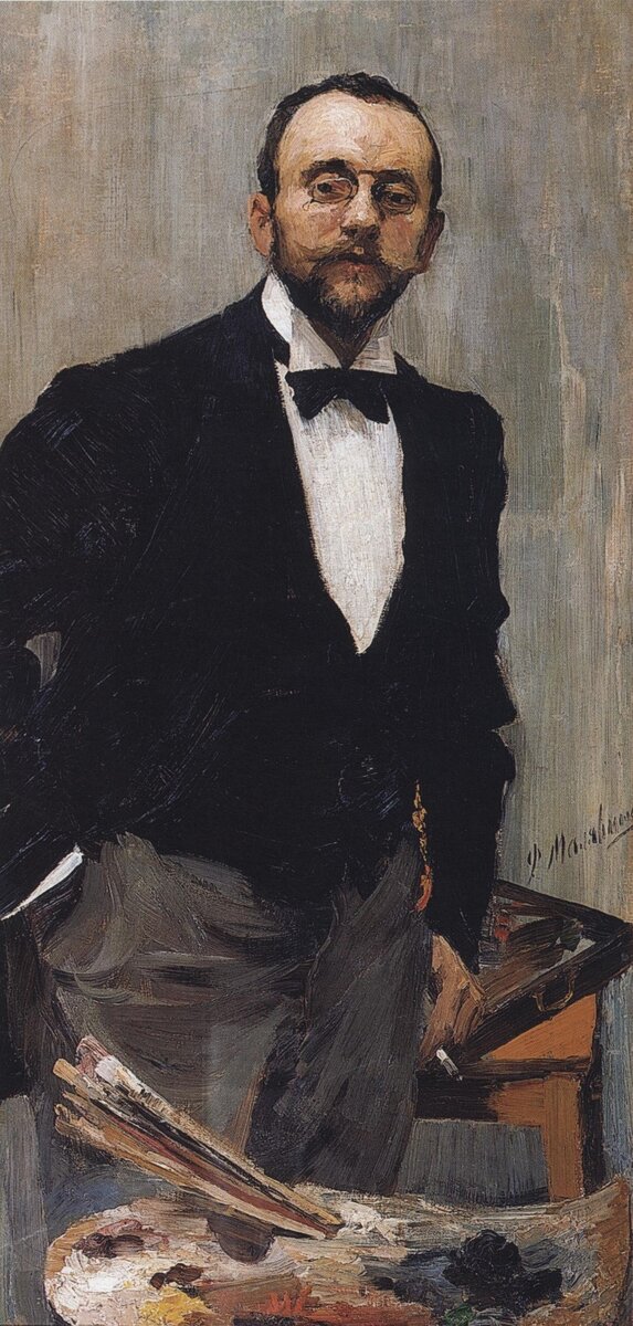 Портрет художника Игоря Грабаря (1871-1960),  Ф. Малявин, 1895 год