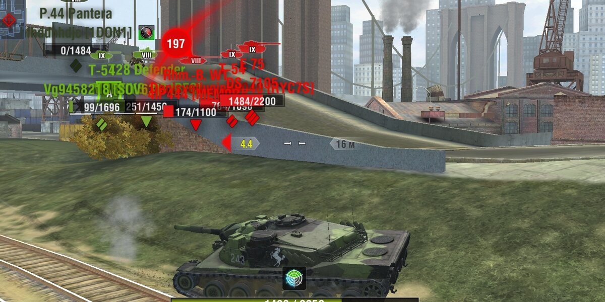 Корпус практически не танкует