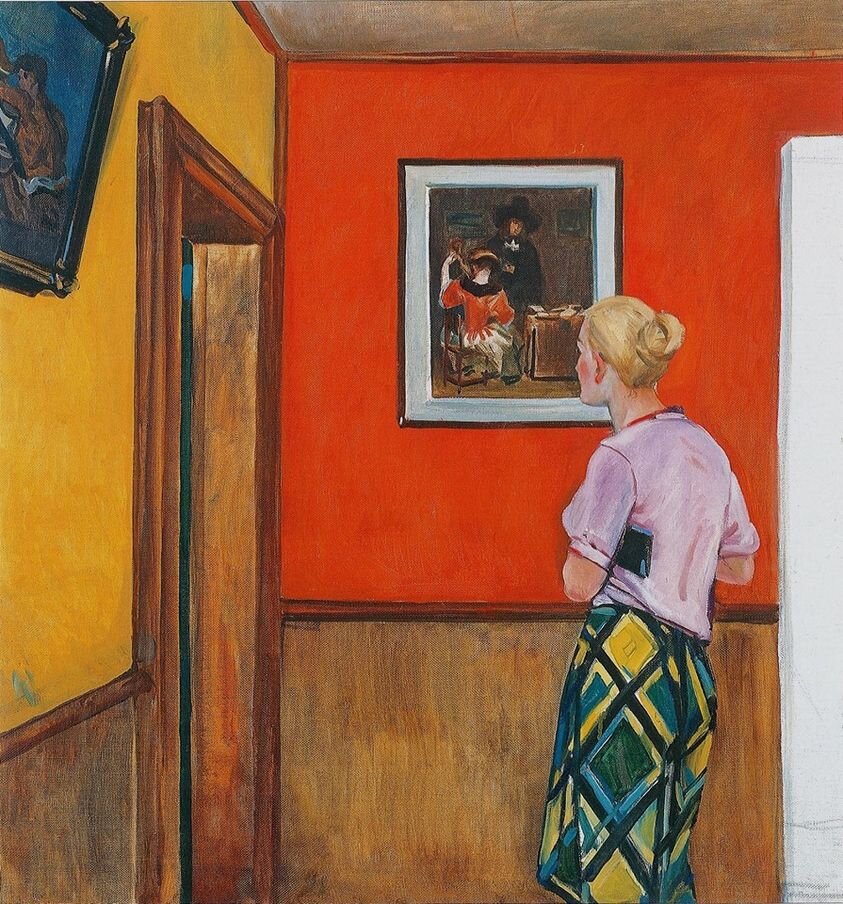 Александр Дейнека. Встреча с прекрасным. 1960. Холст, масло. Киевская картинная галерея