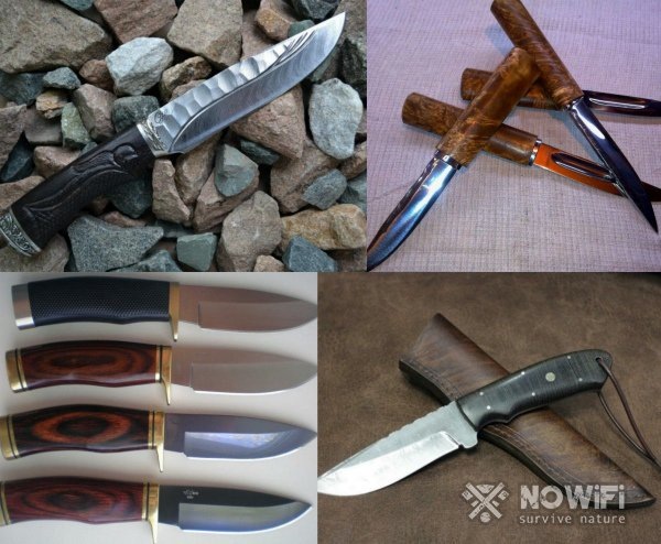 Рисунок 1.Самодельные охотничьи ножи