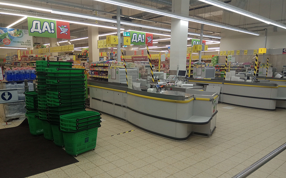 Кассовая зона. Чистота и простор.