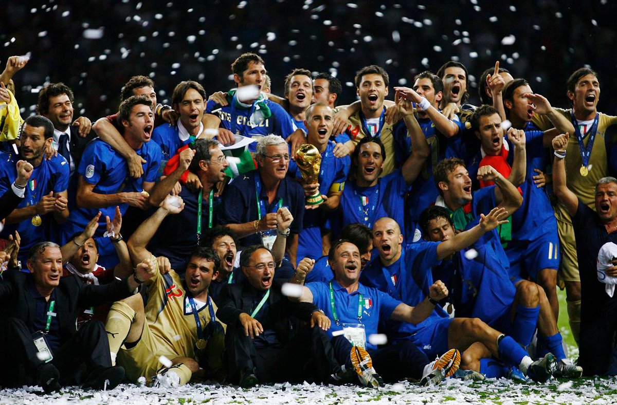 Италия ЧМ 2006. World Cup Final. Интер campione del mondo шарф.