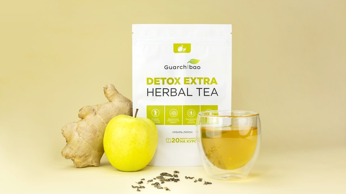 Детокс-чай Detox Extra Herbal Tea восстанавливает здоровый баланс изнутри, очищает все системы организма от шлаков и токсинов