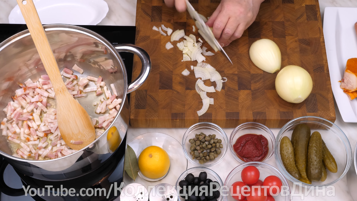 Солянка мясная сборная: рецепт классический