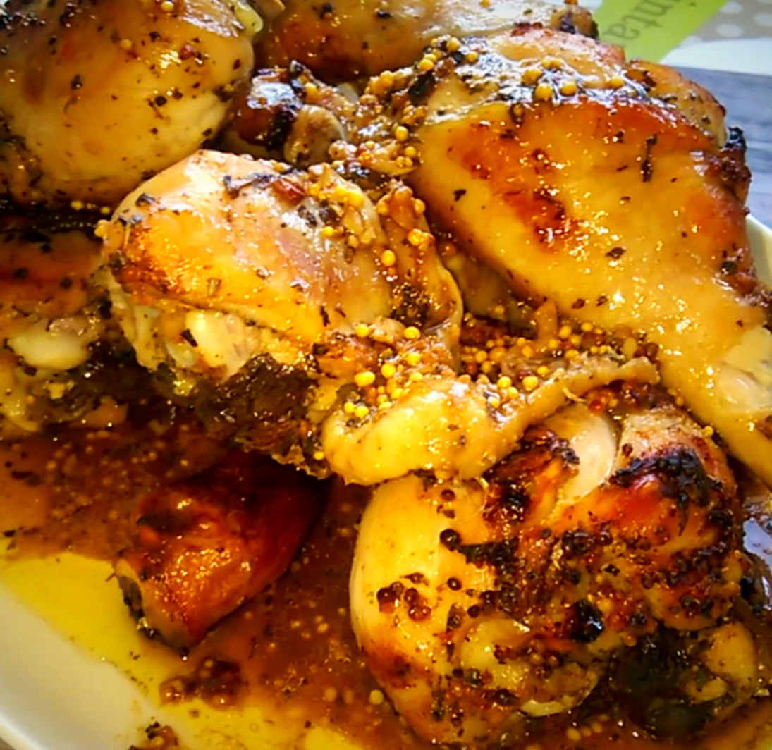 Курица в медово-горчичном соусе. Пошаговый рецепт с фото
