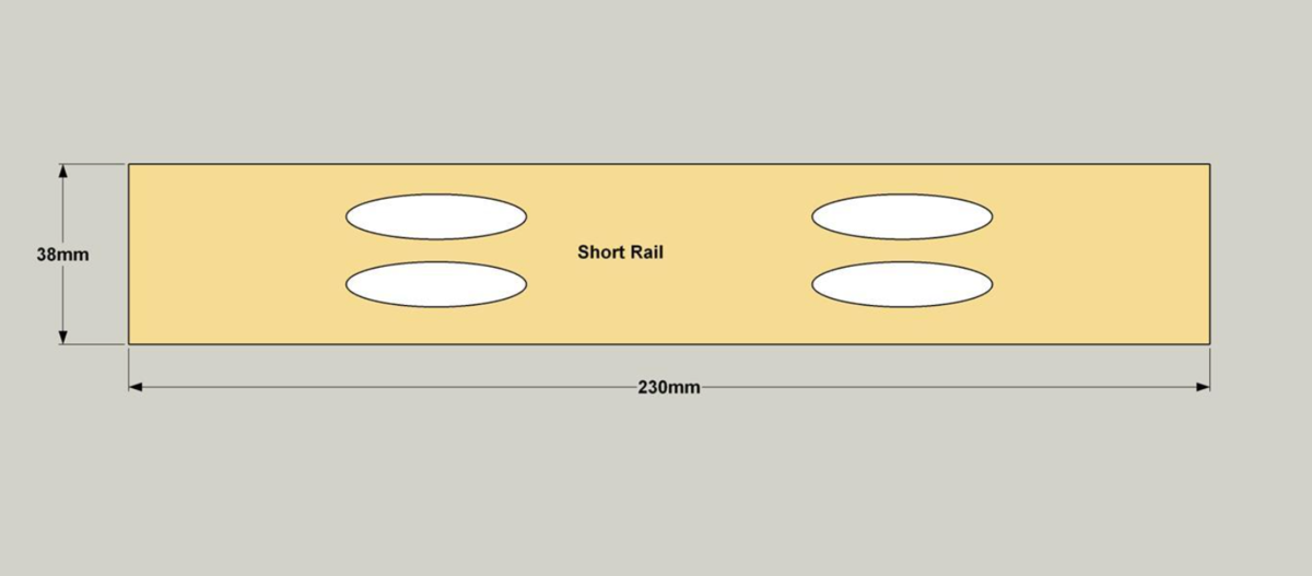 Короткая перекладина каркаса