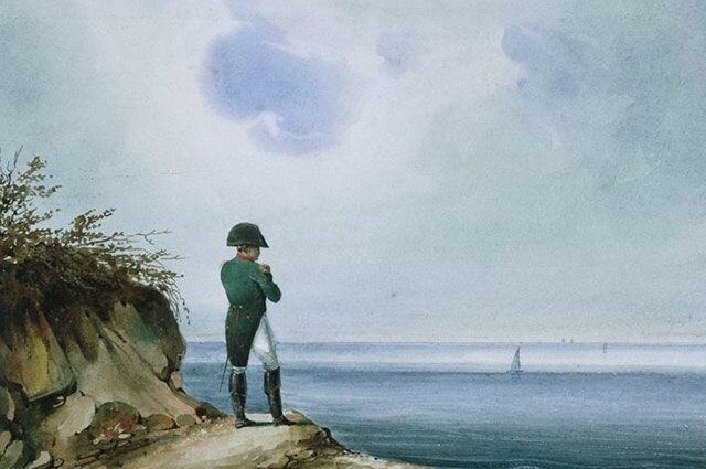 Наполеон на острове Святой Елены. Картина художника Зандманна/ © public domain