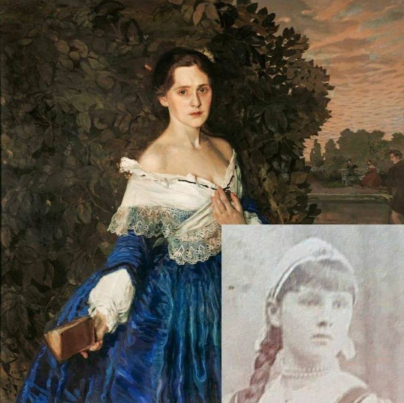 Дама в голубом картина сомова описание