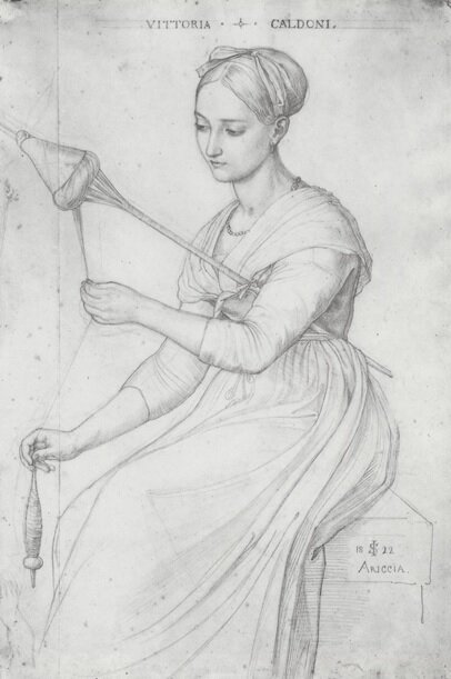 Виттория Кальдони. 1822 год. Немецкий художник Шнорр фон Карольсфельд