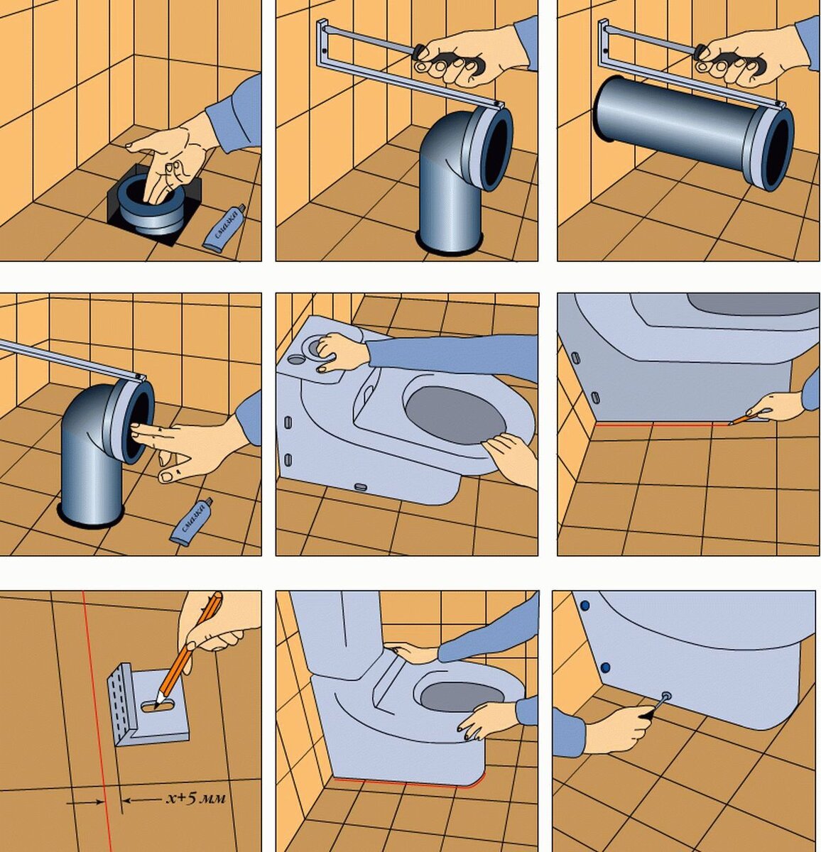 Как установить подвесной унитаз: простая пошаговая инструкция (25 фото)