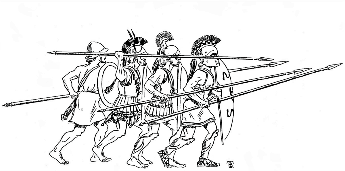 Военные отряды римлян рисунок 5 класс. Македонская фаланга. Марафонская битва фаланга. Греческая Спартанская фаланга. Македонская фаланга древняя Греция.