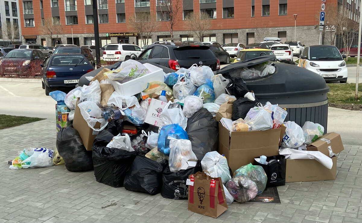 Мусорный коллапс в одном из районов Новосибирска