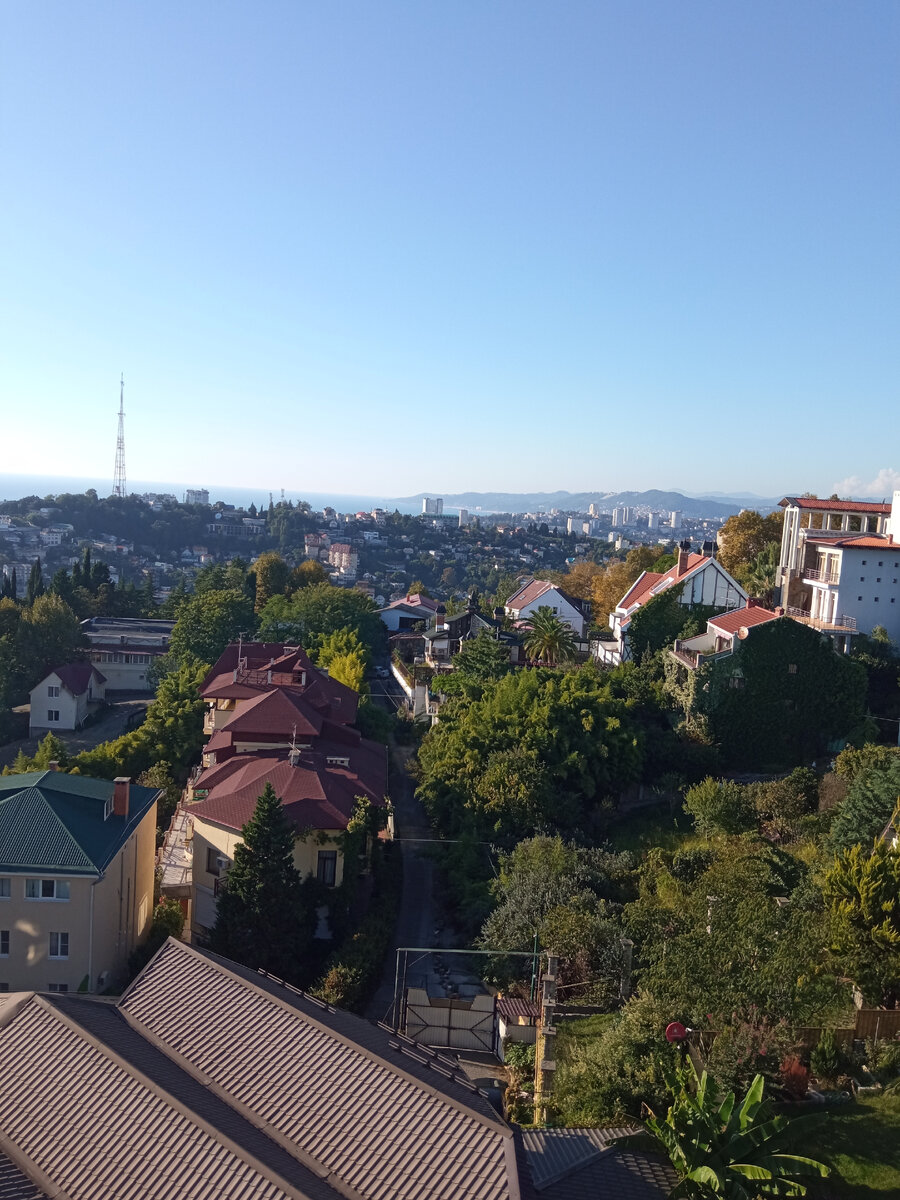 Вид на Сочи с канатной дороги