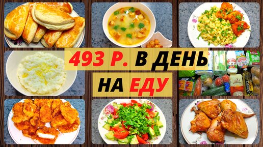 Вкусное экономное меню за 986 р. на 2 дня. Идеи экономного меню на семью из 4 человек. Простые рецепты из обычных продуктов.