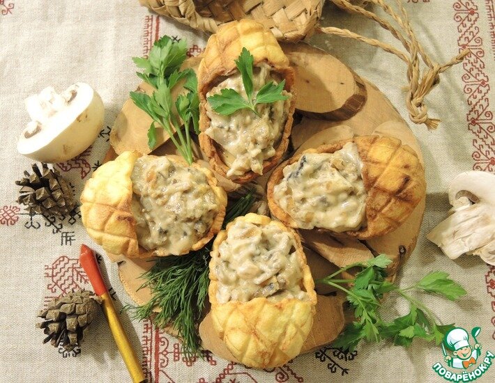 Жюльен с курицей и шампиньонами рецепт – Русская кухня: Основные блюда. «Еда»