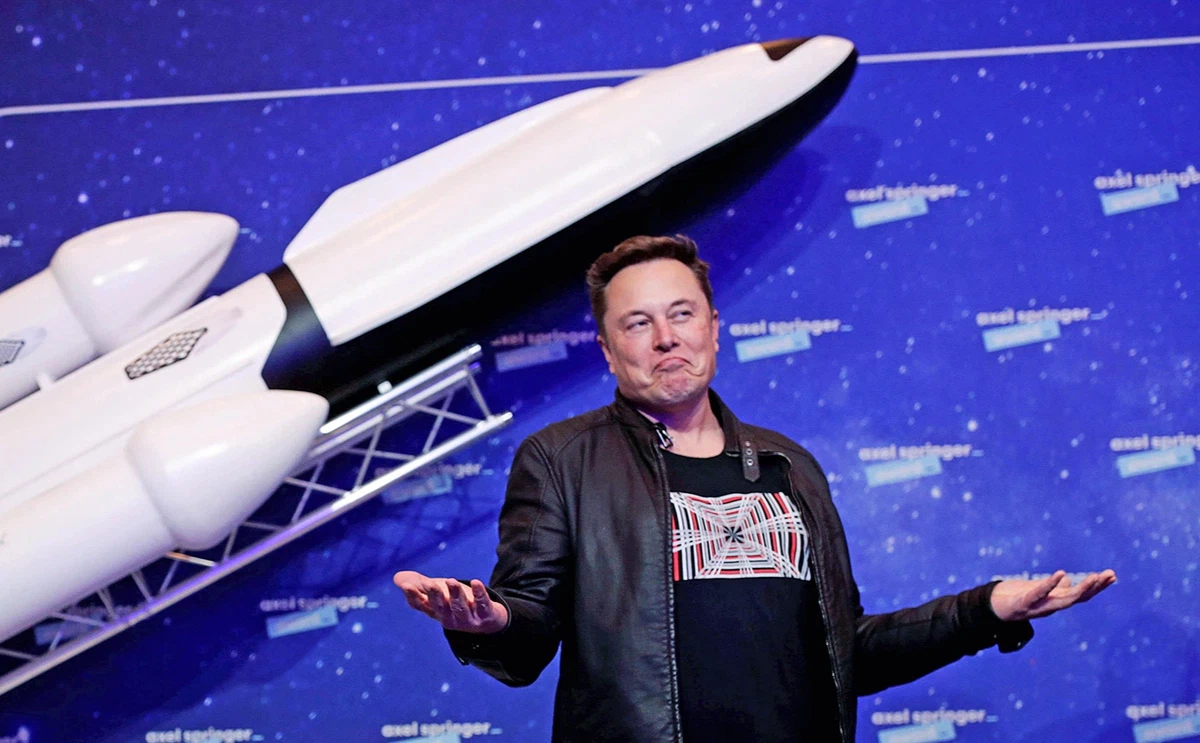 Илон Маск на презентации проекта SpaceX