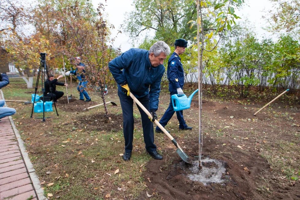  📷    Губернатор Денис Паслер принял участие в восстановлении аллеи Победы у Вечного огня Андрей Севостьянов