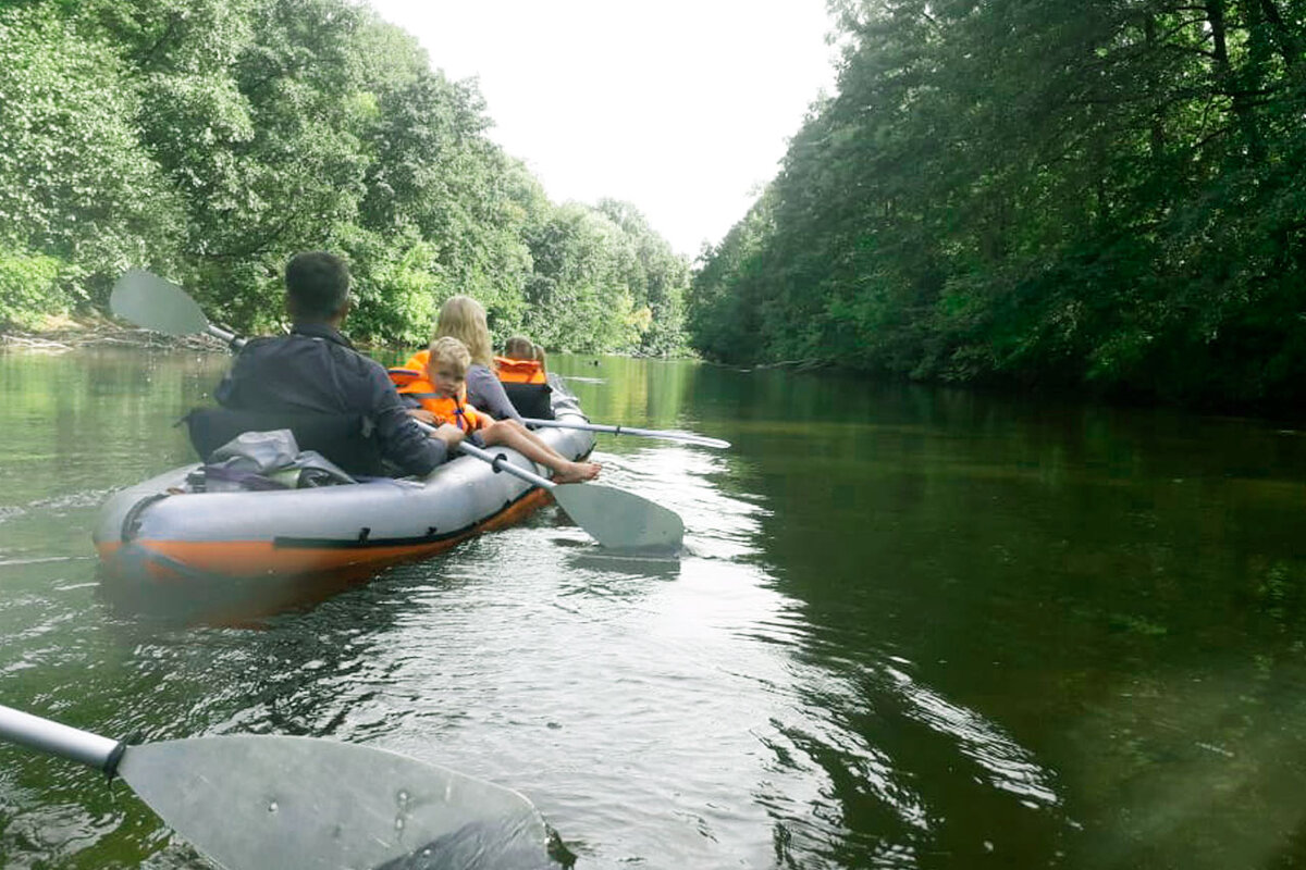 На байдарке Голавль Комфорт