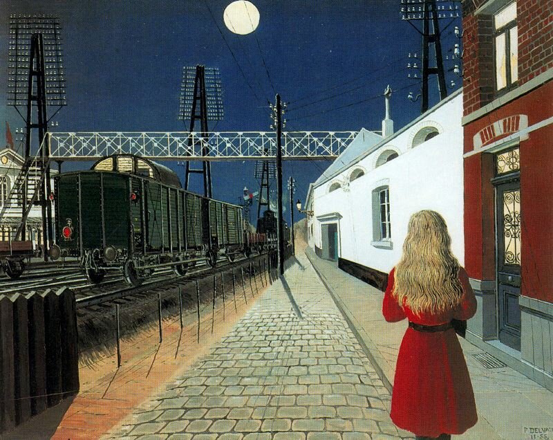 Paul Delvaux. Solitude /  . . 1955 .