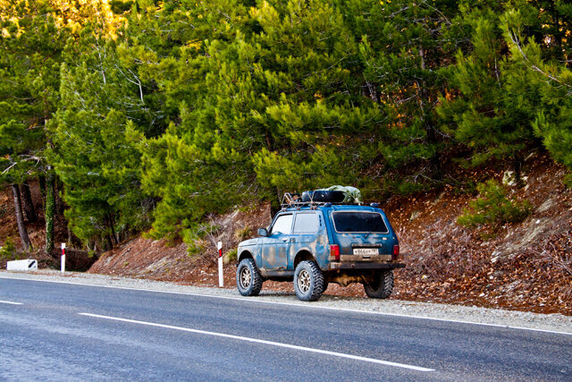 Она же. Где-то под Геленджиком.