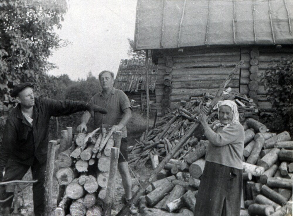 Мацково. Нина Опидович, 10 июля 1976 год, Псковская обл., Себежский р-н, дер. Мацково, из архива Дмитрия Анатольевича Дроздецкого. 