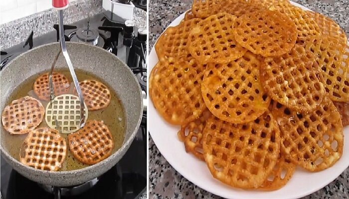 Хочется побаловать семью чем-нибудь вкусненьким, но нет никакого желания проводить несколько часов на кухне? Тогда стоит обратить внимание на оригинальный рецепт «хвороста», который не требует раскатки теста и готовится невероятно быстро. Этот кулинарный шедевр порадует не только быстрым приготовлением и вкусовыми качествами, он удивит своим ажурным видом. Единственное, чтобы вволю насладиться хрустящим, вкусным и красивым десертом помимо основных ингредиентов понадобится еще и ...металлическая картофелемялка или просто – толкушка.