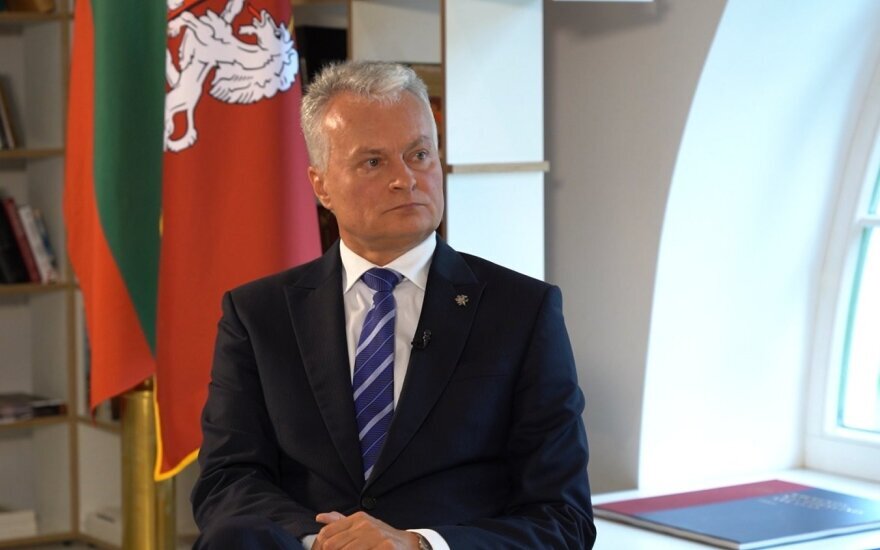 Фото: delfi.lt Президент Литвы Г. Науседа/ 