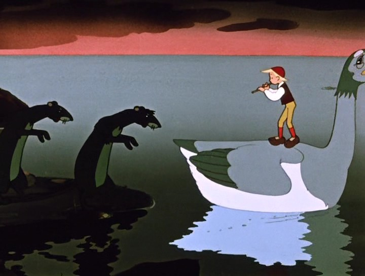 Волшебное путешествие с дикими гусями. Заколдованный мальчик 1955.