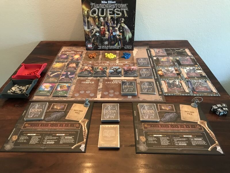 Начальная раскладка на двух игроков Фото с сайта https://boardgamegeek.com