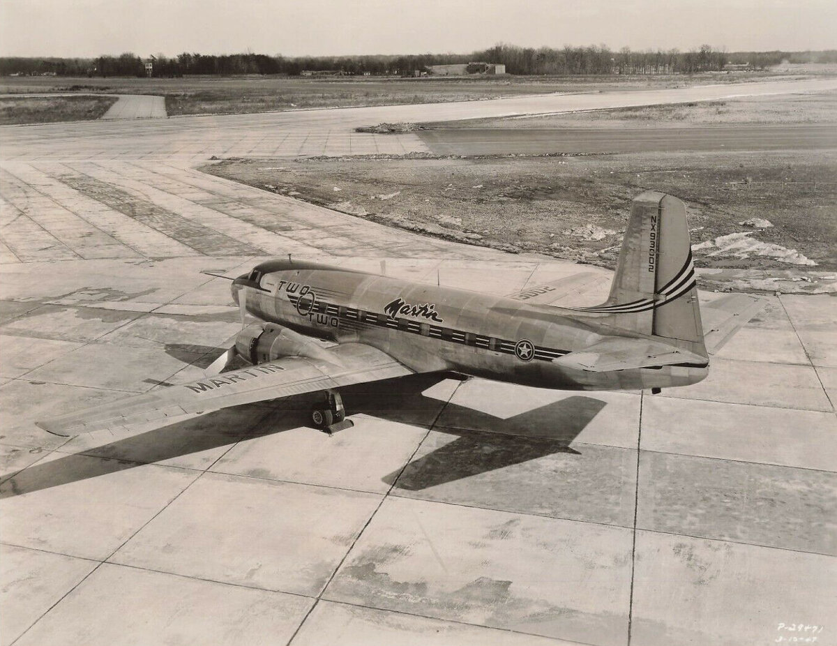 Прототип Martin 2-0-2. Фото: Glenn L. Martin Company