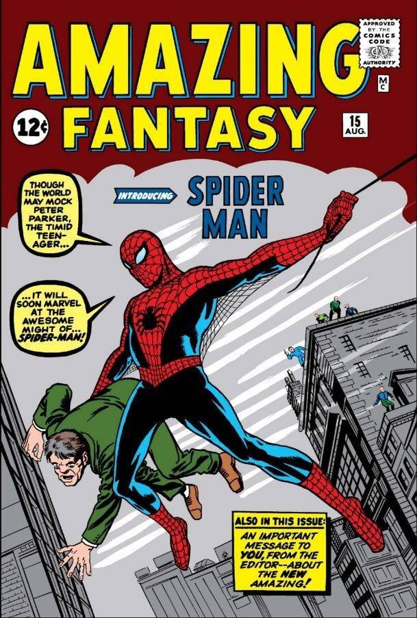 Человек-паук впервые появился на страницах “Amazing Fantasy #15” в августе 1962 года. Это стало удивлением для многих, потому что подросток Питер Паркер без наставника обучался управлять своими способностями, осознавая, что значит быть героем и бороться с преступностью, защищая мирных граждан.

После этого Спайдермен появлялся в нескольких журналах, но самым значимым стал “Удивительный Человек-паук” (The Amazing Spider-Man).